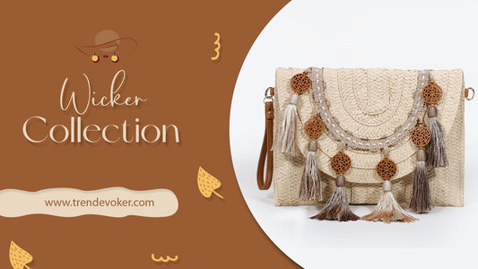 Handmade Wicker Fringe Bag - Stylish Boho Beach Bag for Women in Pakistan