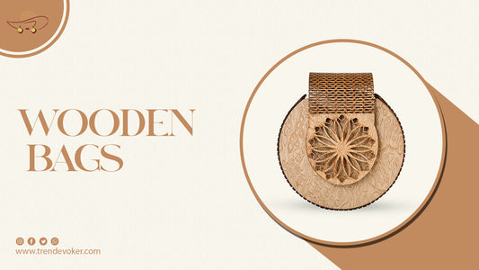 Handmade Wooden Bag for Women in Pakistan – Eco-Friendly Purse by TrendEvoker.