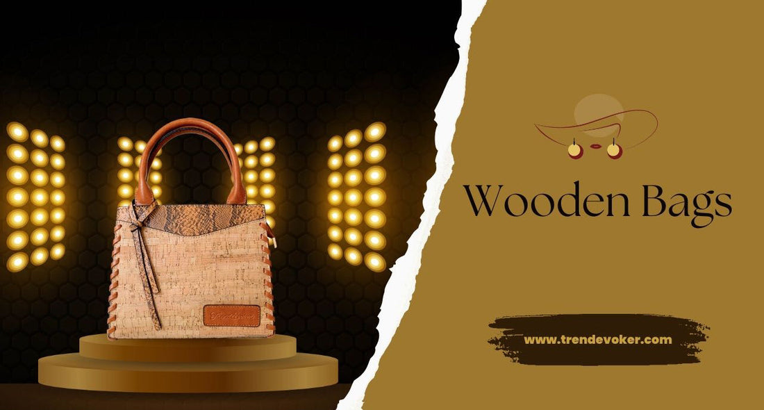 Stylish handmade wooden crossbody bag for women in Pakistan – TrendEvoker collection.