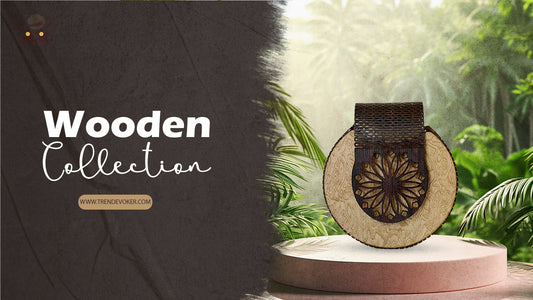 Handmade wooden bags in Pakistan – stylish eco-friendly handbags for women with intricate craftsmanship.