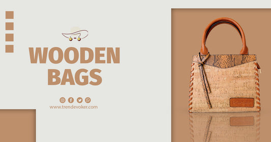 Handcrafted wooden bag with eco-friendly design – a sustainable fashion choice for women in Pakistan.