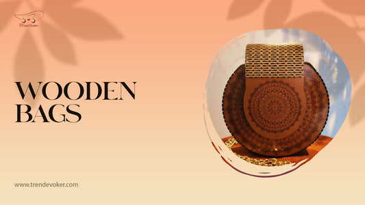 Handmade wooden handbag for women in Pakistan with eco-friendly design.