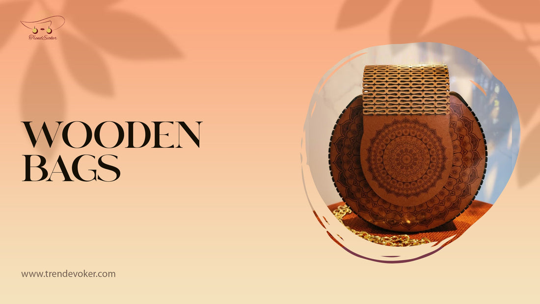 Eco-friendly handmade wooden crossbody bag for women in Pakistan.