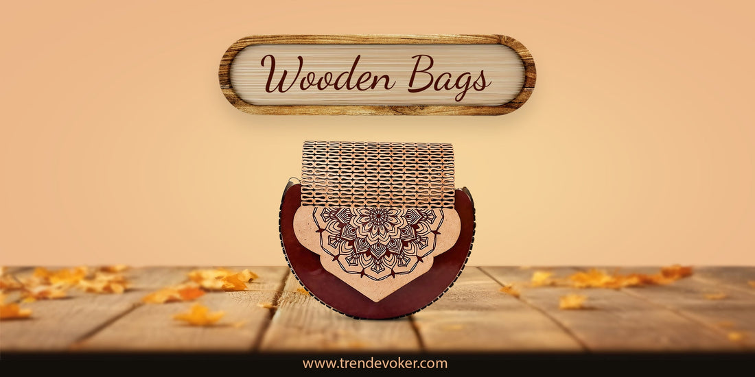 Eco-friendly handmade wooden bag for women in Pakistan – stylish wooden purse trending this Eid.