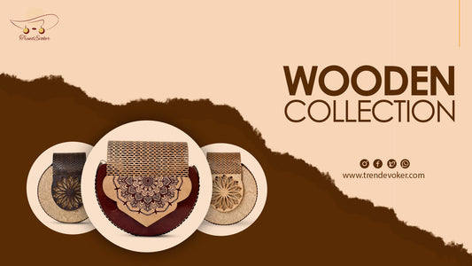 Handmade wooden crossbody bag for women in Pakistan – eco-friendly fashion accessory by TrendEvoker.