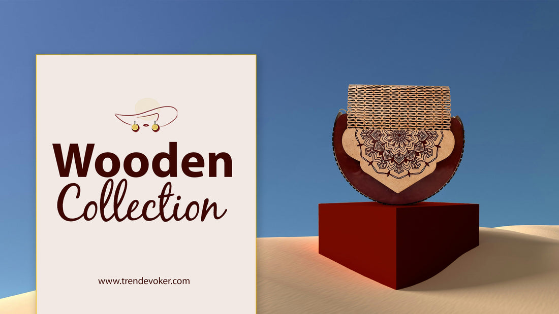 Stylish handmade wooden handbags and crossbody bags for women in Pakistan – TrendEvoker Fall Collection.