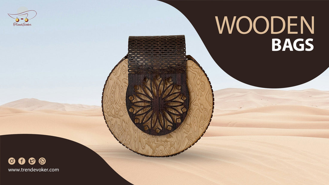 Handmade Wooden Crossbody Bag for Women in Pakistan – Eco-Friendly Fashion Purse.