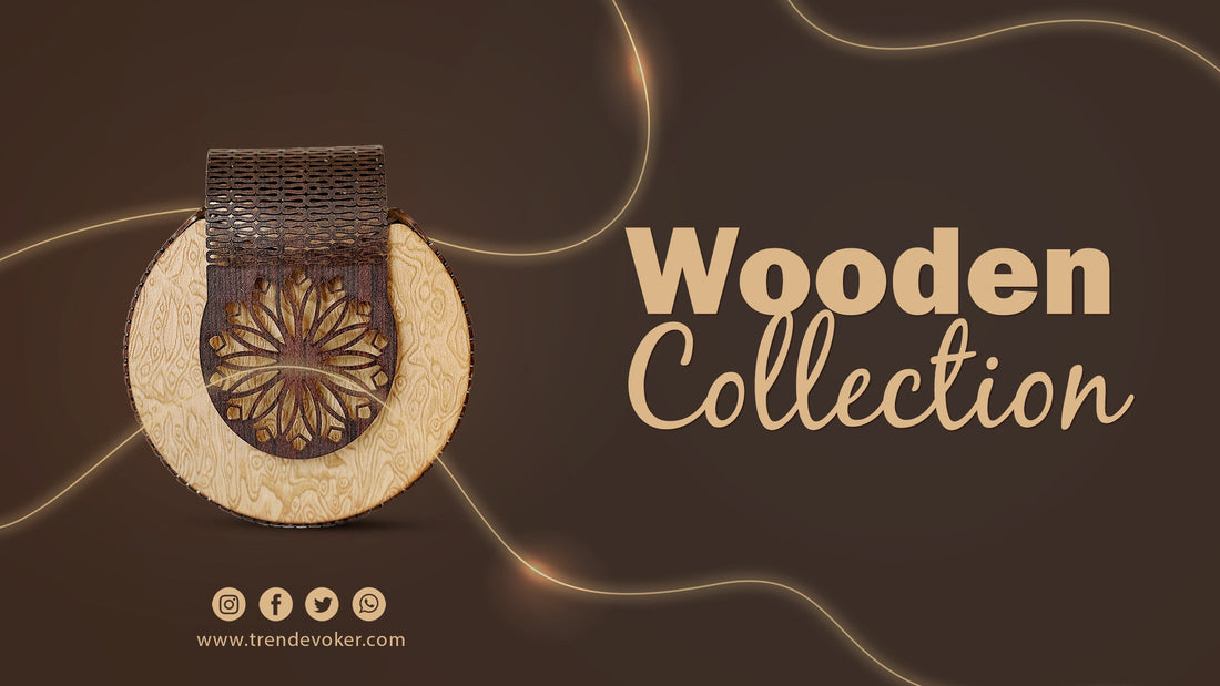 Eco-friendly handmade wooden crossbody bag for women in Pakistan by TrendEvoker.