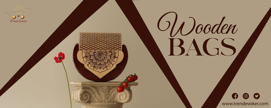 Handmade wooden bag in Pakistan – eco-friendly crossbody purse from TrendEvoker.