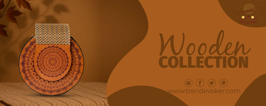 Eco-friendly handmade wooden bag for women in Pakistan by TrendEvoker.