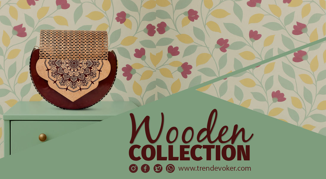 Handmade eco-friendly wooden bag for women in Pakistan by TrendEvoker.