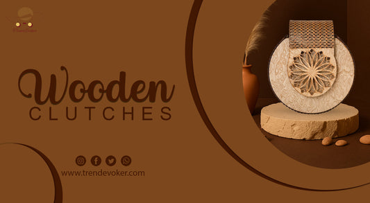 Handmade wooden shoulder bag for women in Pakistan with eco-friendly design – TrendEvoker 2025 Collection.