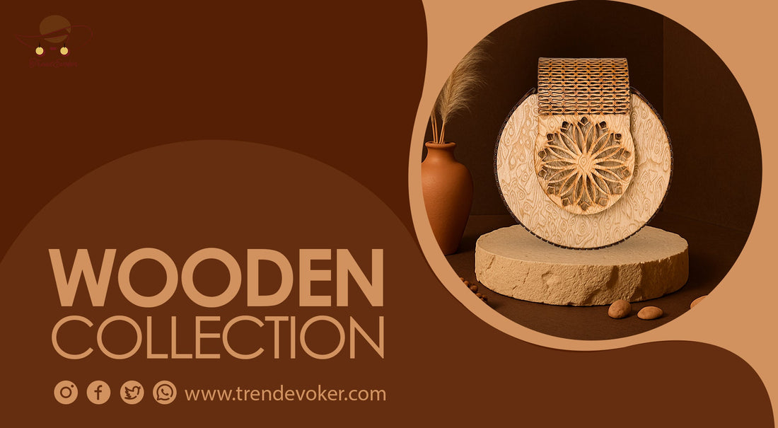 Elegant wooden clutch for ladies in Pakistan with handmade detail for weddings and parties.