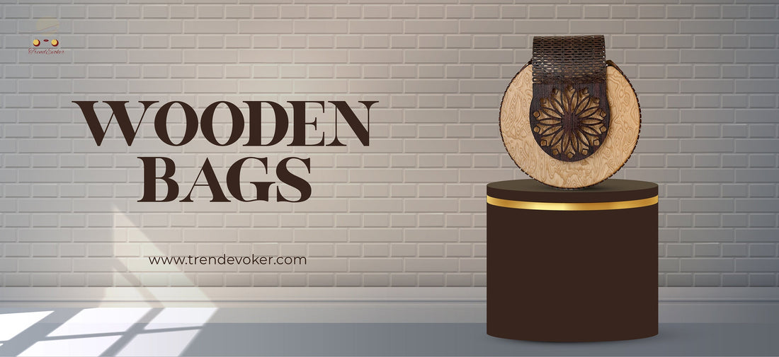 Handmade wooden handbags for women in Pakistan by TrendEvoker.