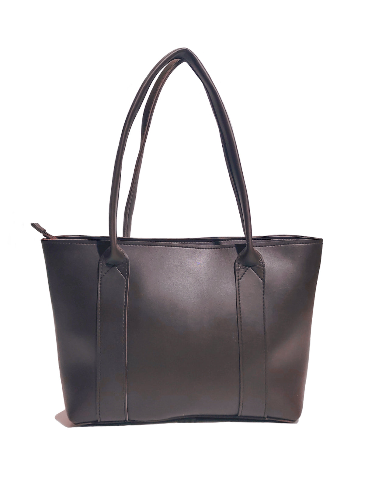 Premium Leather Brown Tote Bag - Versatile Tote PK