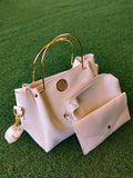 Elegant Trio White Shoulder Bag from a leading company in Pakistan