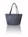 Quality Tote Gray Leather Bag - TrendEvoker Collection