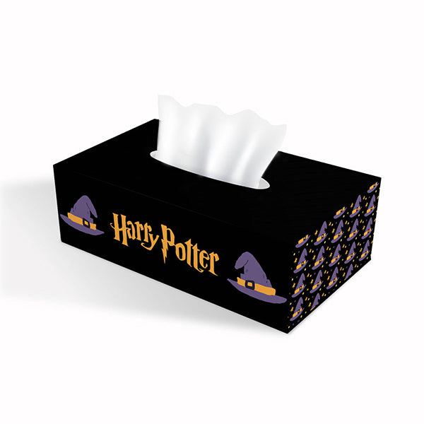 Enchanted Hogwarts Tissue Box, Decorative tissue boxes with a magical design for home or car use